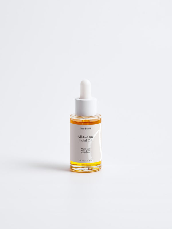 All - in - One Facial Oil – With Avocado & Jojoba for Deep Hydration & Glow - Lueur Beauté