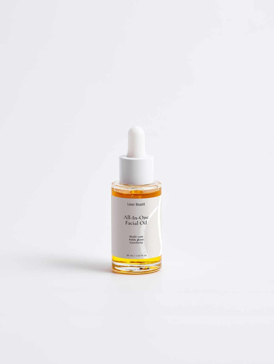 All - in - One Facial Oil – With Avocado & Jojoba for Deep Hydration & Glow - Lueur Beauté Multi-Purpose Facial Oil