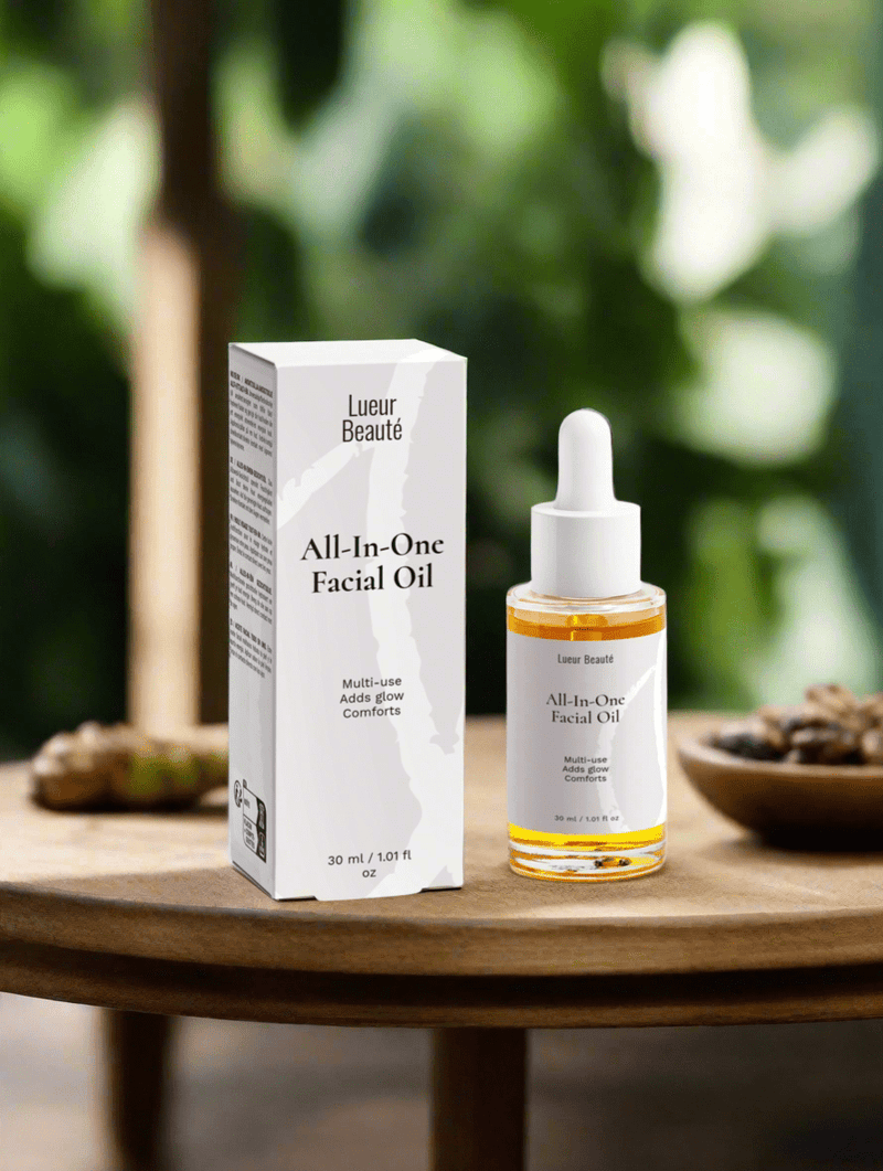 All - in - One Facial Oil – With Avocado & Jojoba for Deep Hydration & Glow - Lueur Beauté