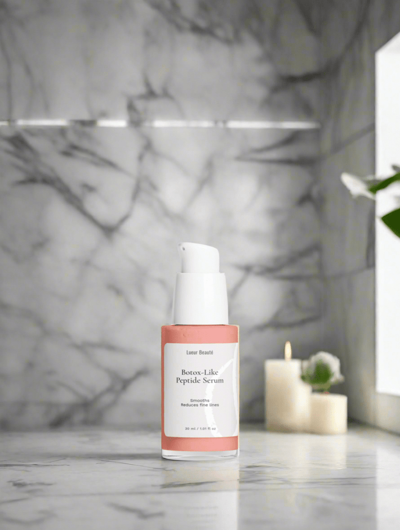 Anti - Aging Duo – Botox - Like Peptide Serum & Day Cream for Smooth, Firm Skin - Lueur Beauté