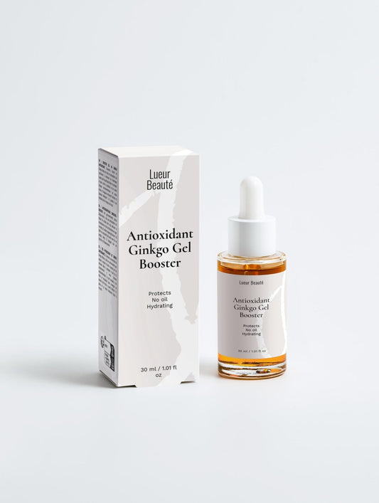 Antioxidant Gel Booster – With Ginkgo & Green Tea to Revitalize & Hydrate - Lueur Beauté