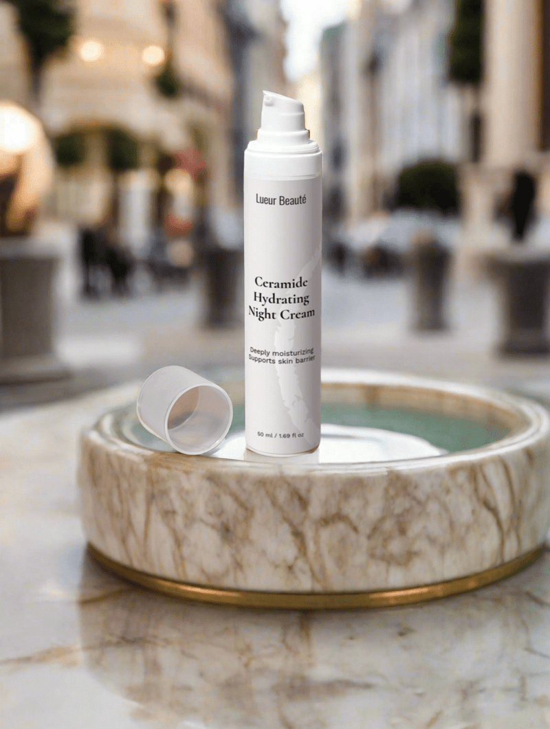 Ceramide Night Cream – Hydrating & Repairing Moisturizer for Overnight Care - Lueur Beauté
