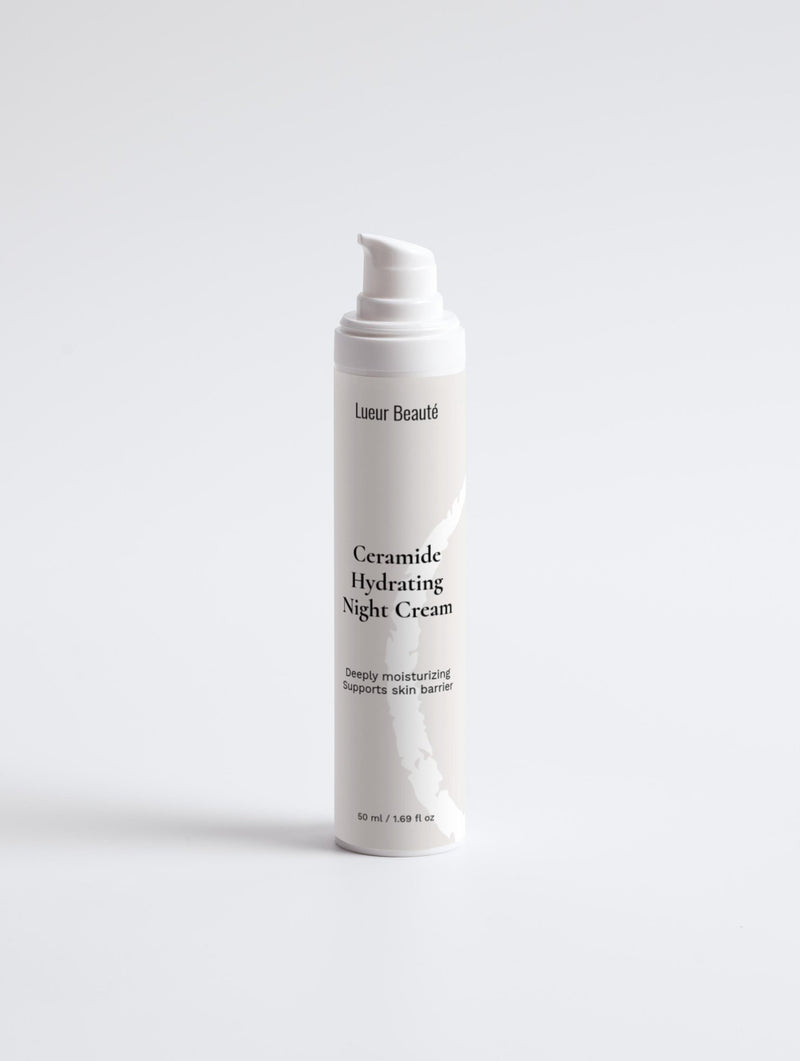 Ceramide Night Cream – Hydrating & Repairing Moisturizer for Overnight Care - Lueur Beauté