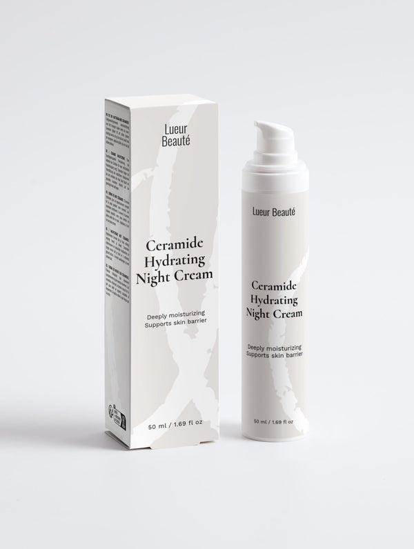 Ceramide Night Cream – Hydrating & Repairing Moisturizer for Overnight Care - Lueur Beauté
