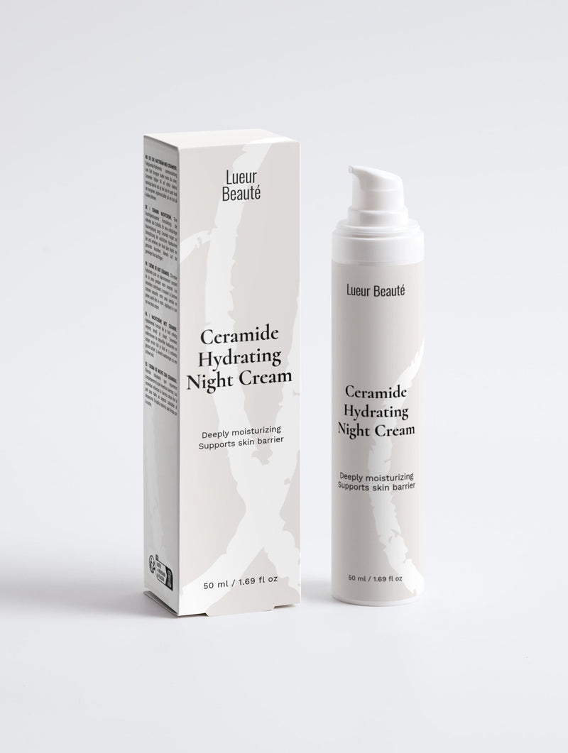 Ceramide Night Cream – Hydrating & Repairing Moisturizer for Overnight Care - Lueur Beauté