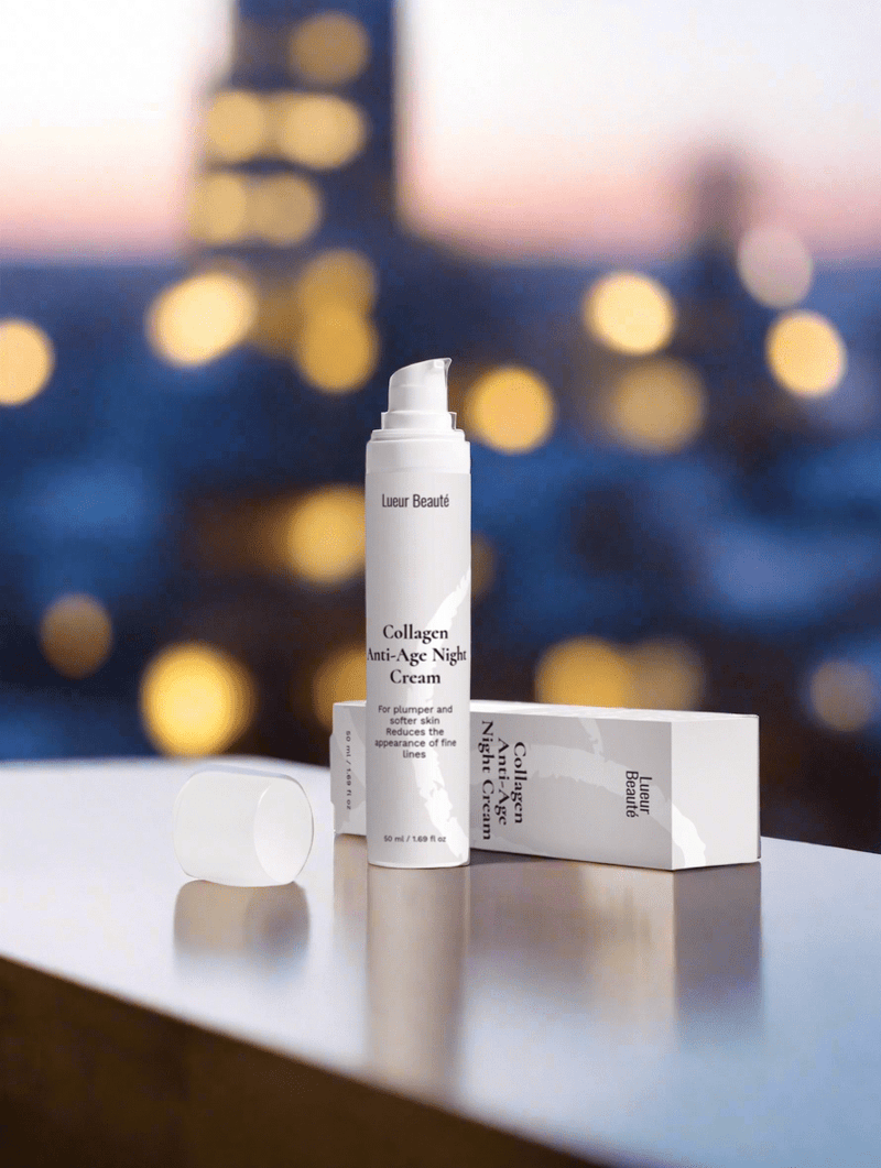 Collagen Night Cream – Anti - Aging Moisturizer for Firm & Smooth Skin - Lueur Beauté