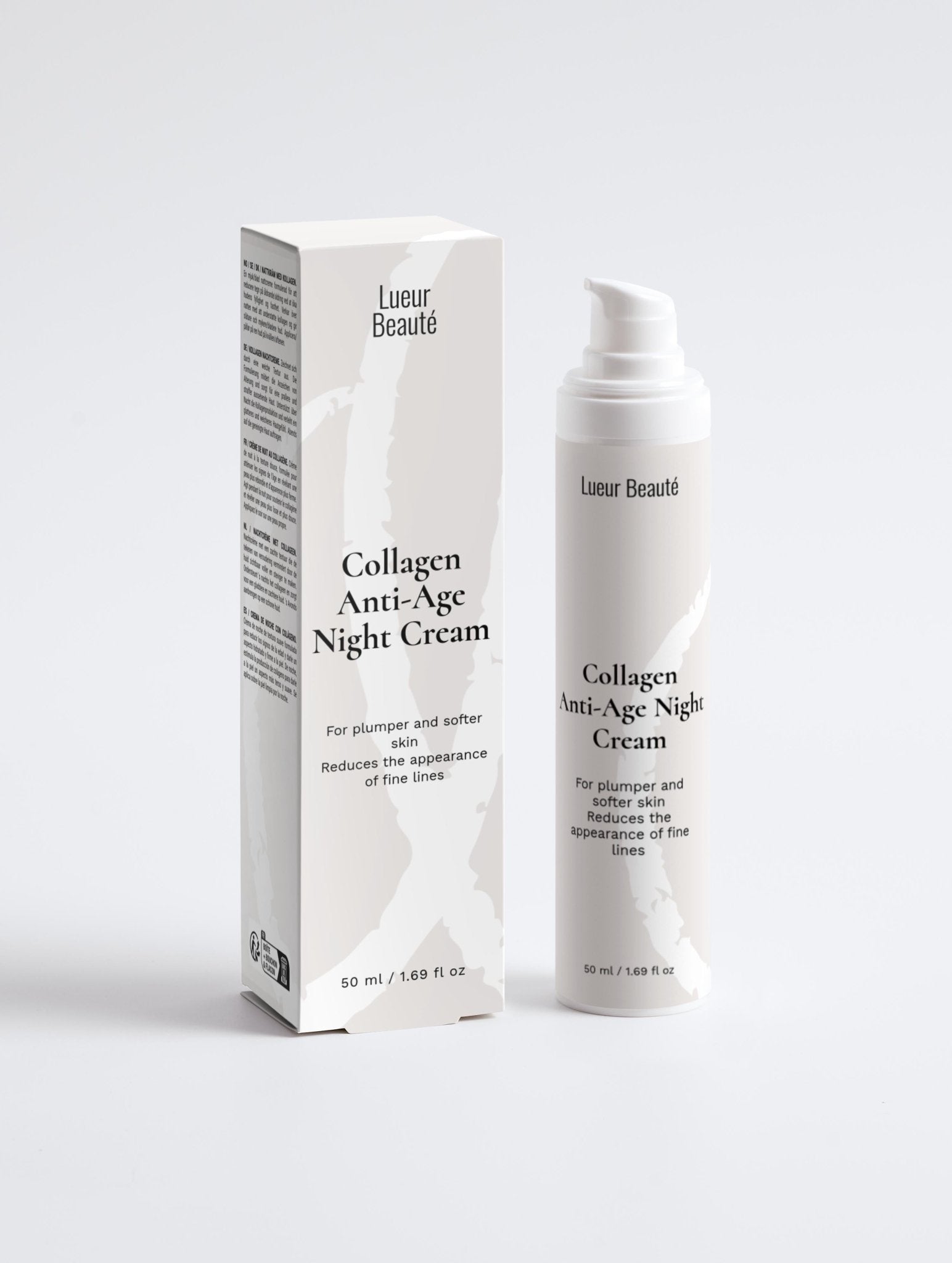 Collagen Night Cream – Anti - Aging Moisturizer for Firm & Smooth Skin - Lueur Beauté