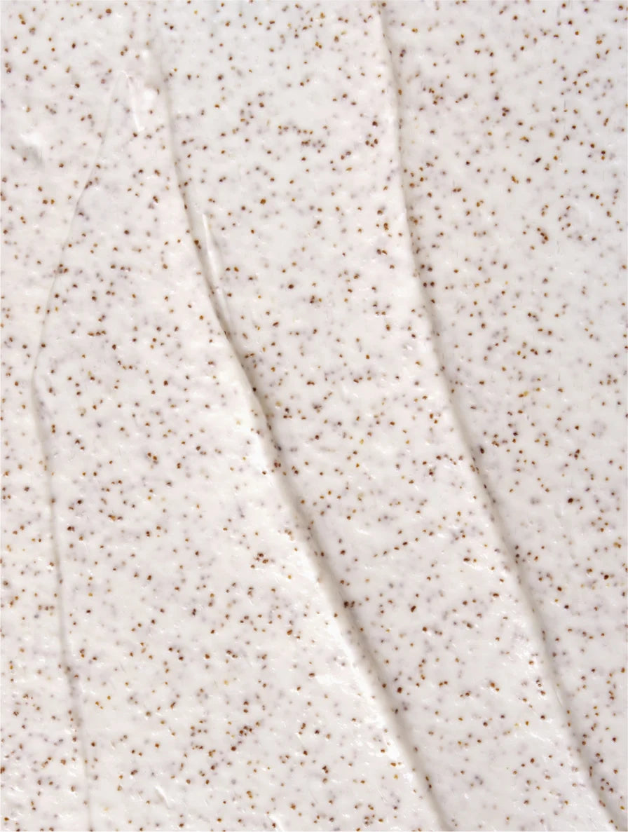 Deep cleanse scalp treatment texture showing exfoliating particles for removing buildup and impurities from scalp