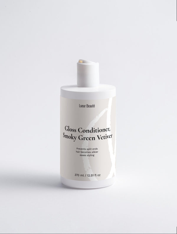 Gloss Conditioner – Smoky Green Vetiver, 370 ml - Lueur Beauté