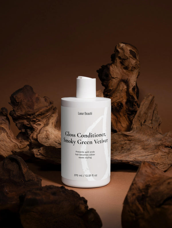 Gloss Conditioner – Smoky Green Vetiver, 370 ml - Lueur Beauté