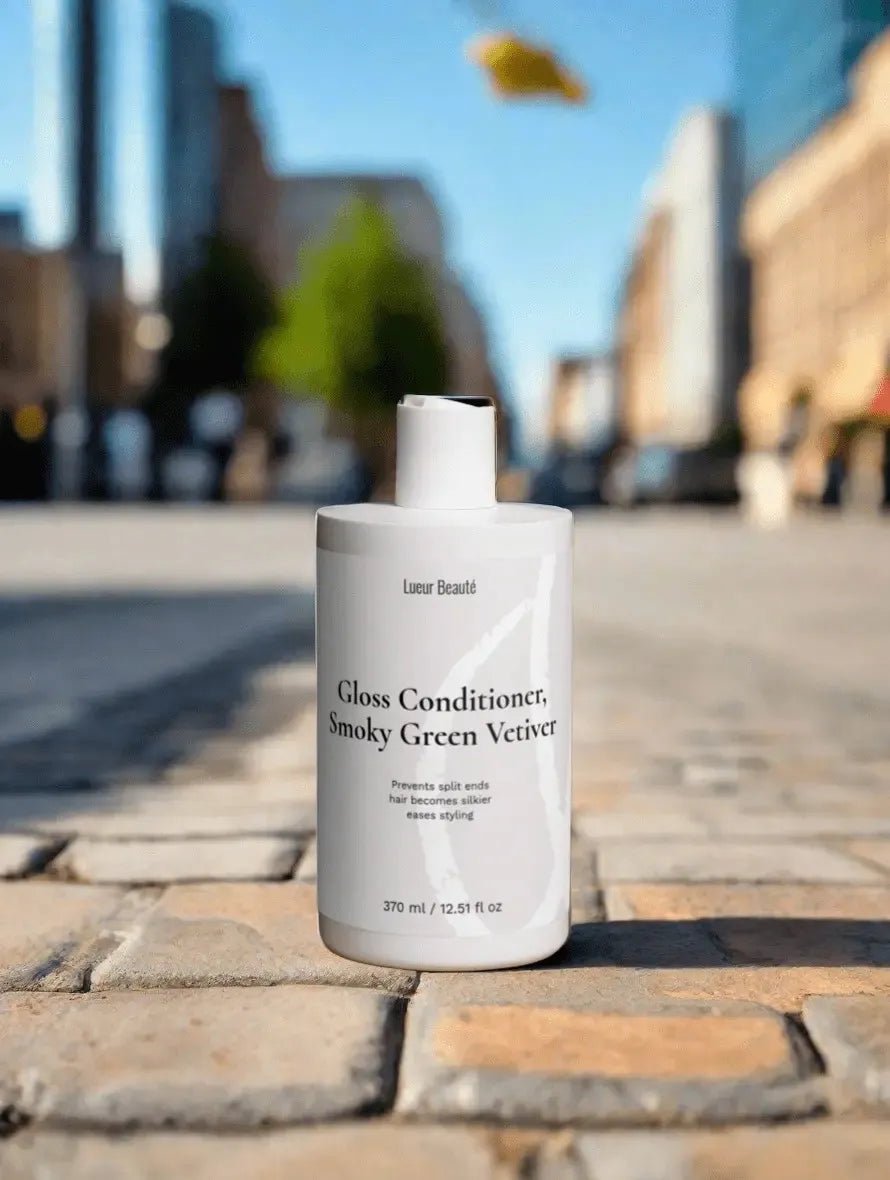 Gloss Conditioner – Smoky Green Vetiver, 370 ml - Lueur Beauté