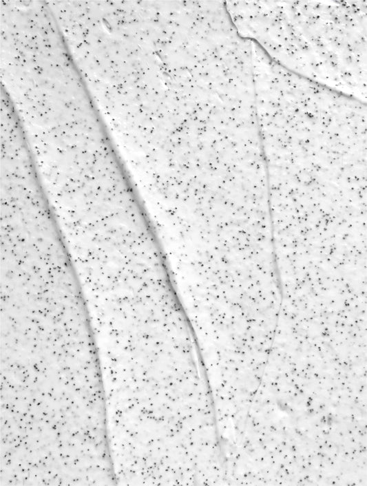 Icelandic face and body scrub with volcanic exfoliating particles, close-up texture