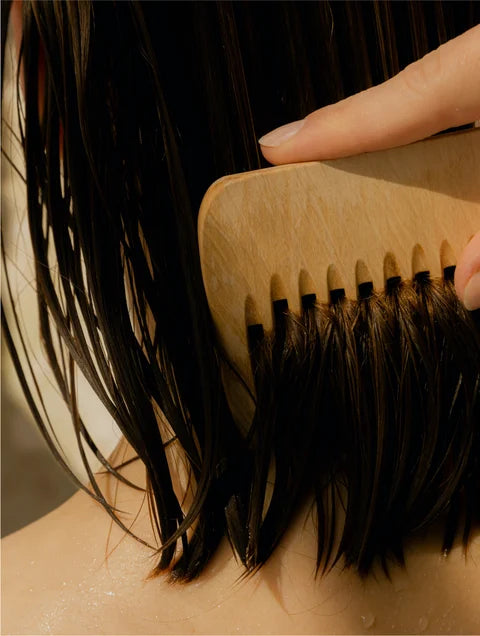 Healthy smooth hair after washing with keratin volume boost shampoo for fuller looking hair