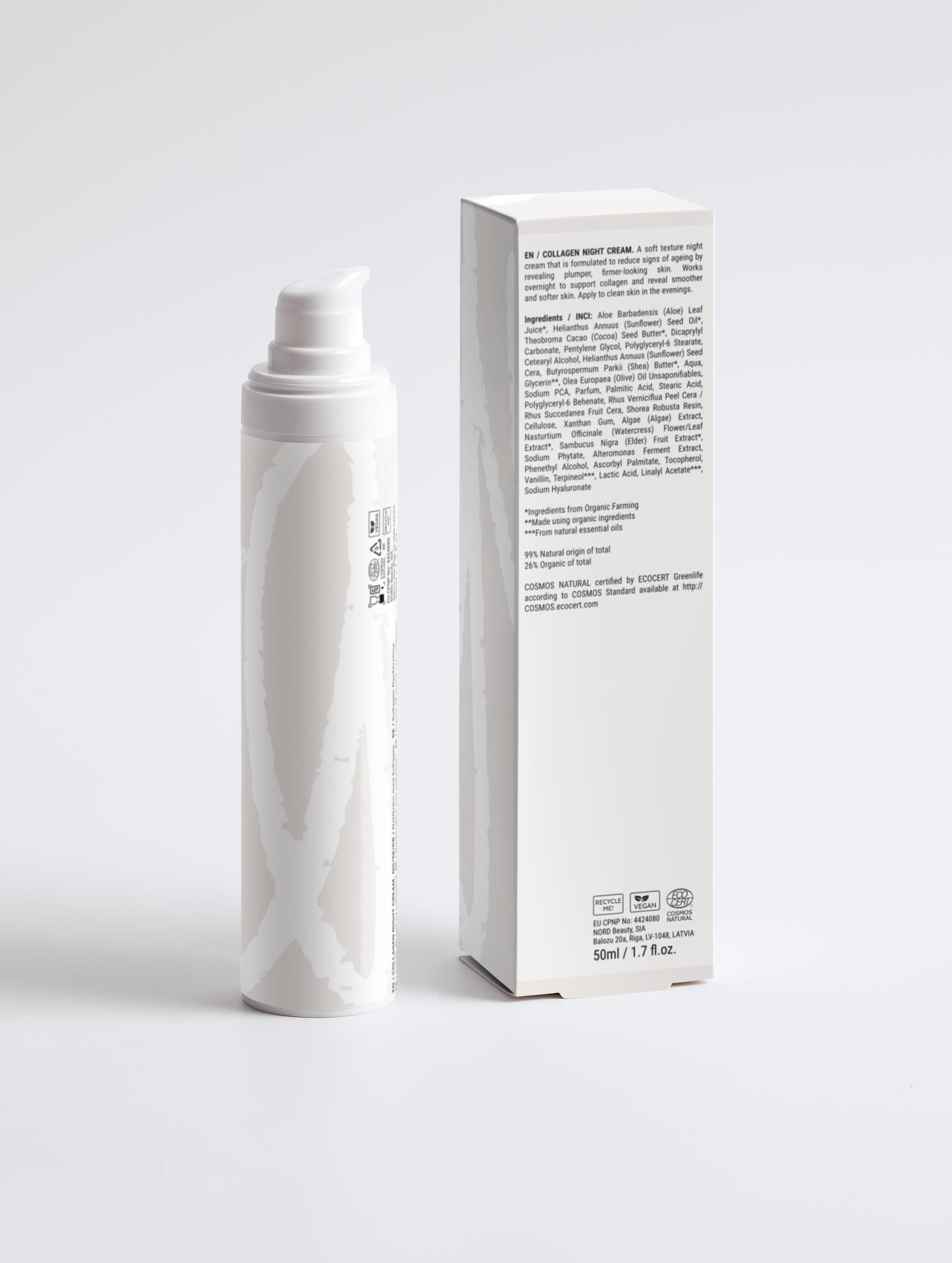 Crema de noche con colágeno – Hidratante antienvejecimiento para una piel firme y tersa