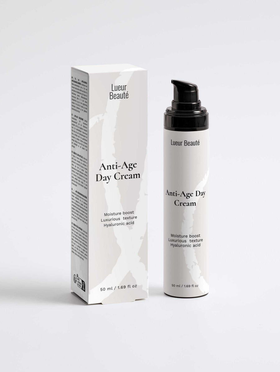 Anti-Age Day Cream bottle and packaging on a white background