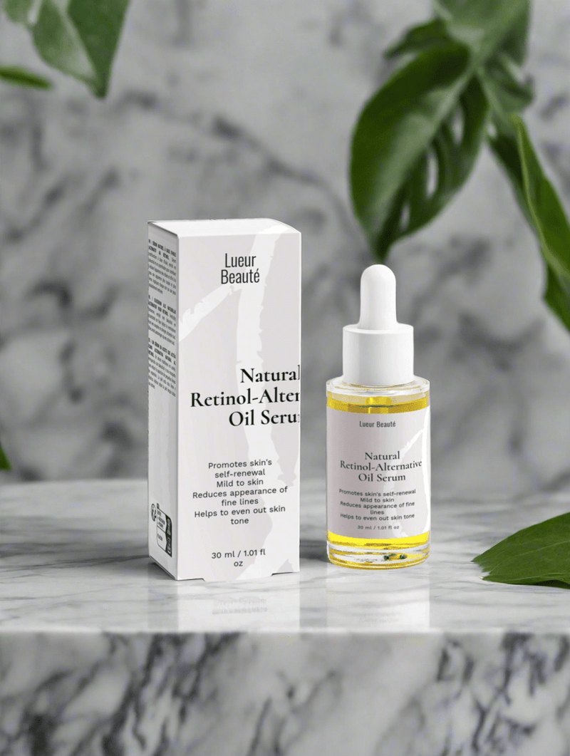 Natural Retinol Alternative – Oil - Based Anti - Aging Serum for Sensitive Skin - Lueur Beauté