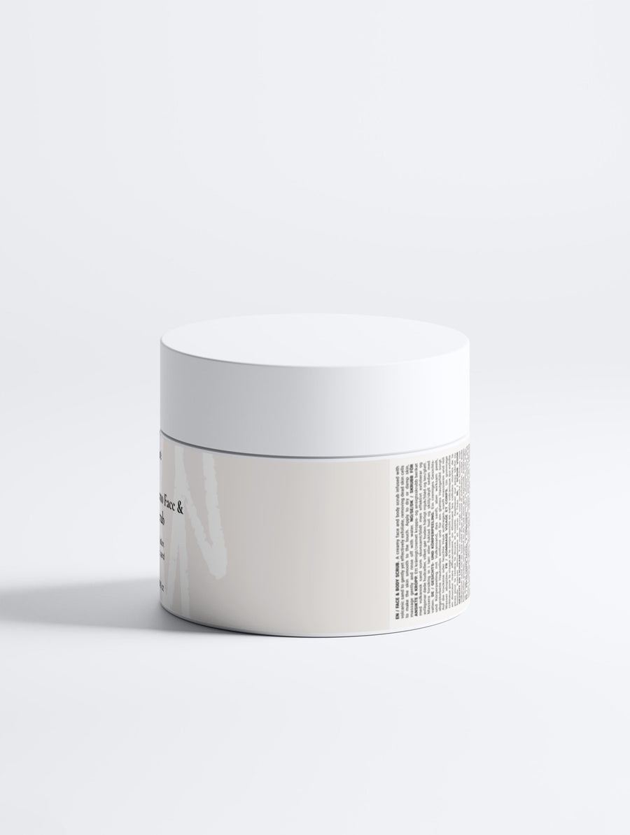 Icelandic Volcanic Face & Body Scrub – Gentle Exfoliation with Volcanic Sand, 170 ml – Lueur Beauté